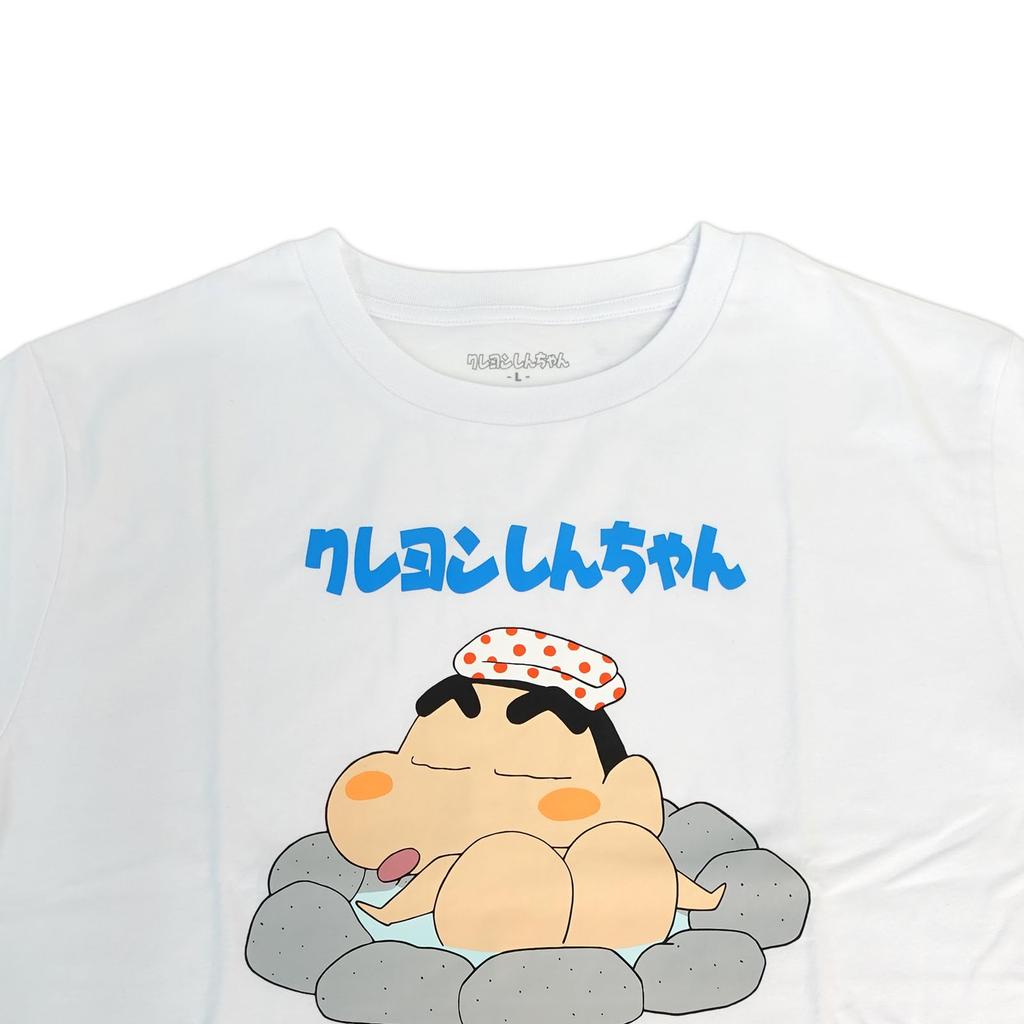 Fine Plus Crayon Shin-chan Hot Springs Local Character T-Shirt, Short Sleeve