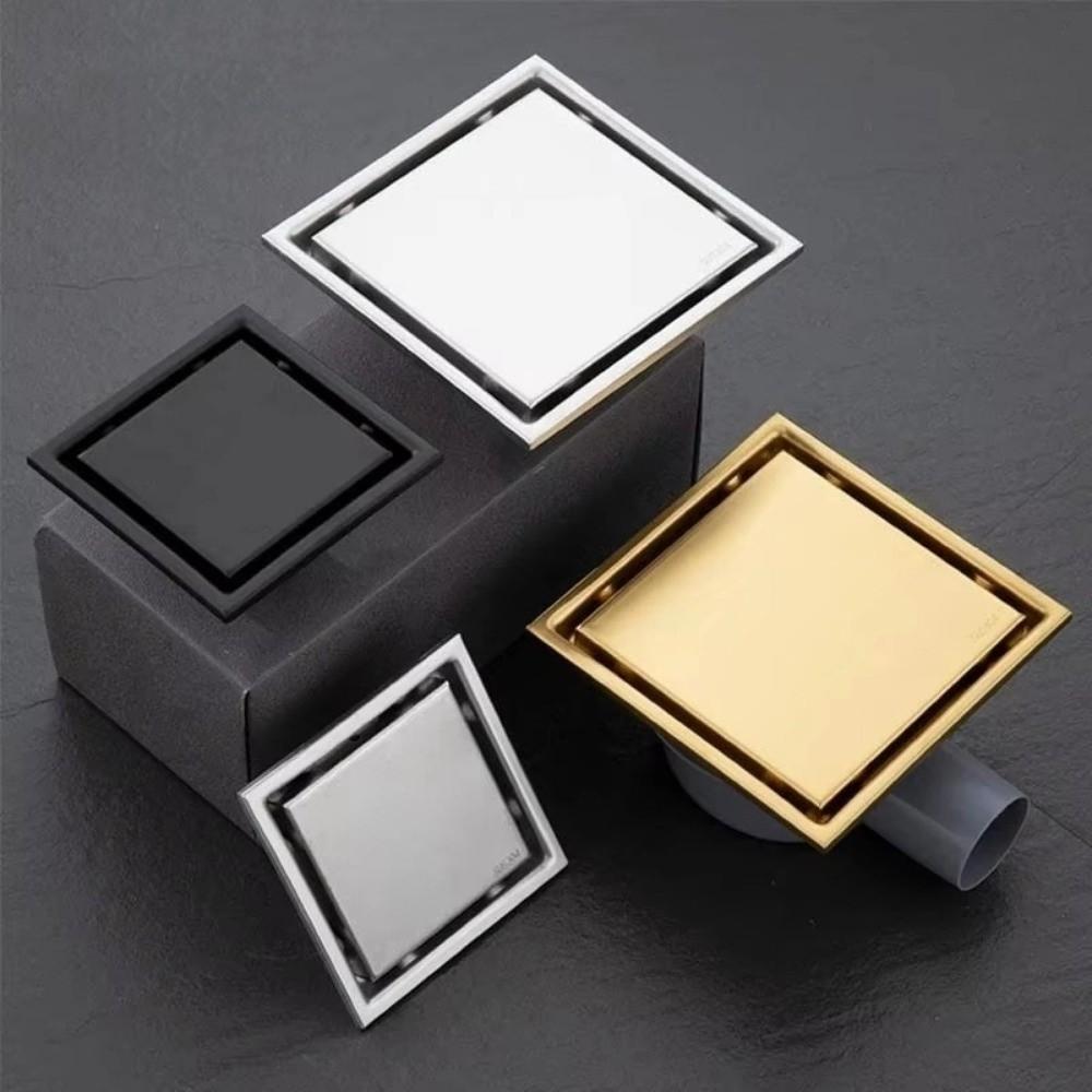 Anti-Odor Floor Drain Cover Recessed Shower Filter Invisible Drainage Covers  Bathroom Drains