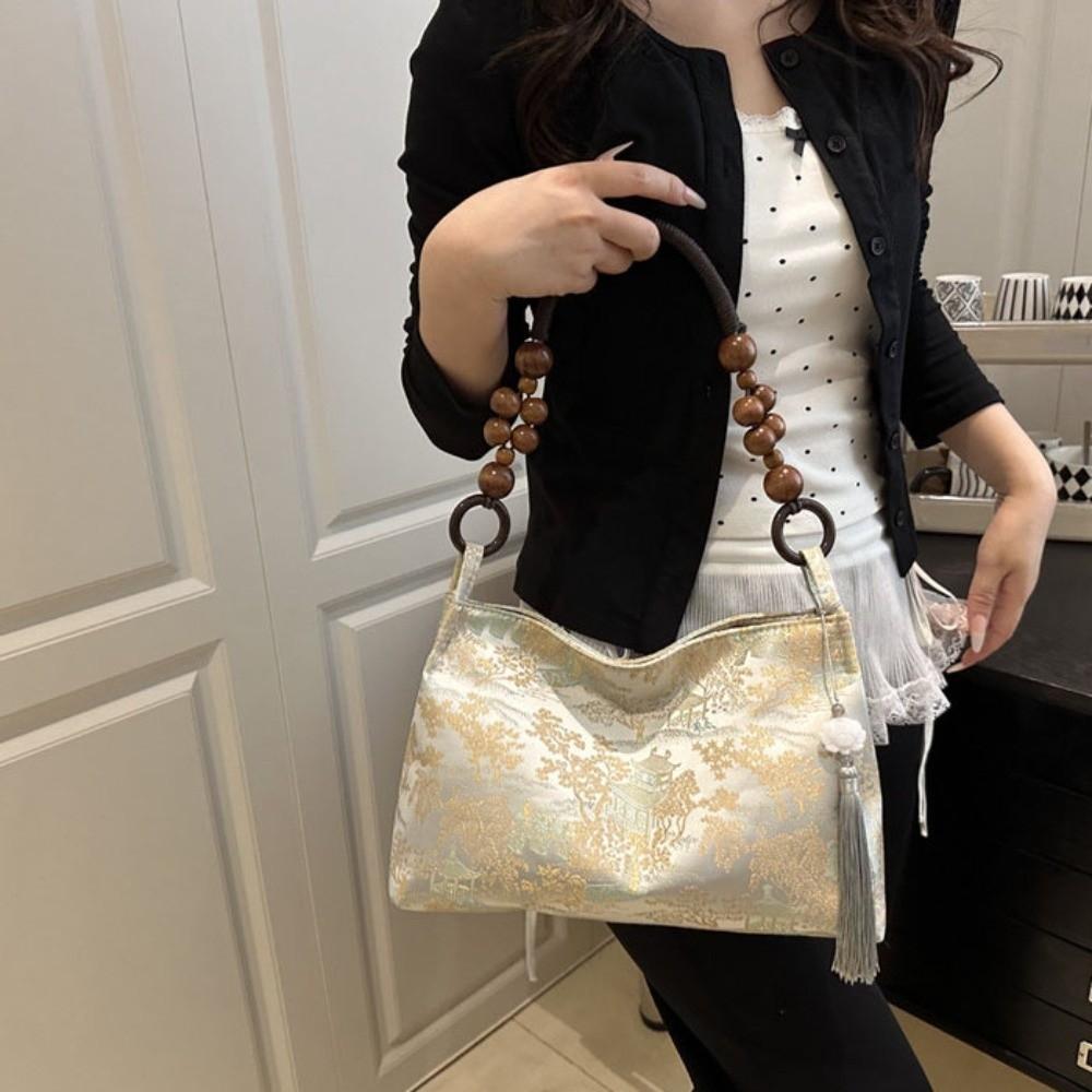 Cloth Pea Purses Large Capacity Cheongsam Bag Retro Chinese Style Handbag  Work