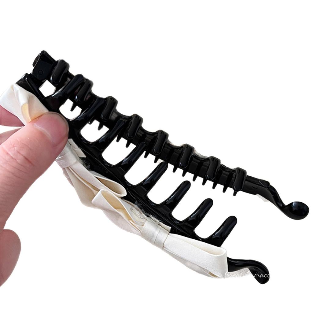 Korean Bow Banana Clips For Women Sweet Bowknot Ponytail Hairpins Hair Clamps Clip Barrettes Elegant Party Hair Accessories New