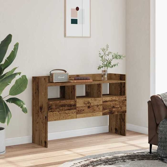 VidaXL Buffet vieux bois 105x30x70 cm bois d'ingénierie, armoire, placard, buffet haut, armoire latérale, armoire de 856634