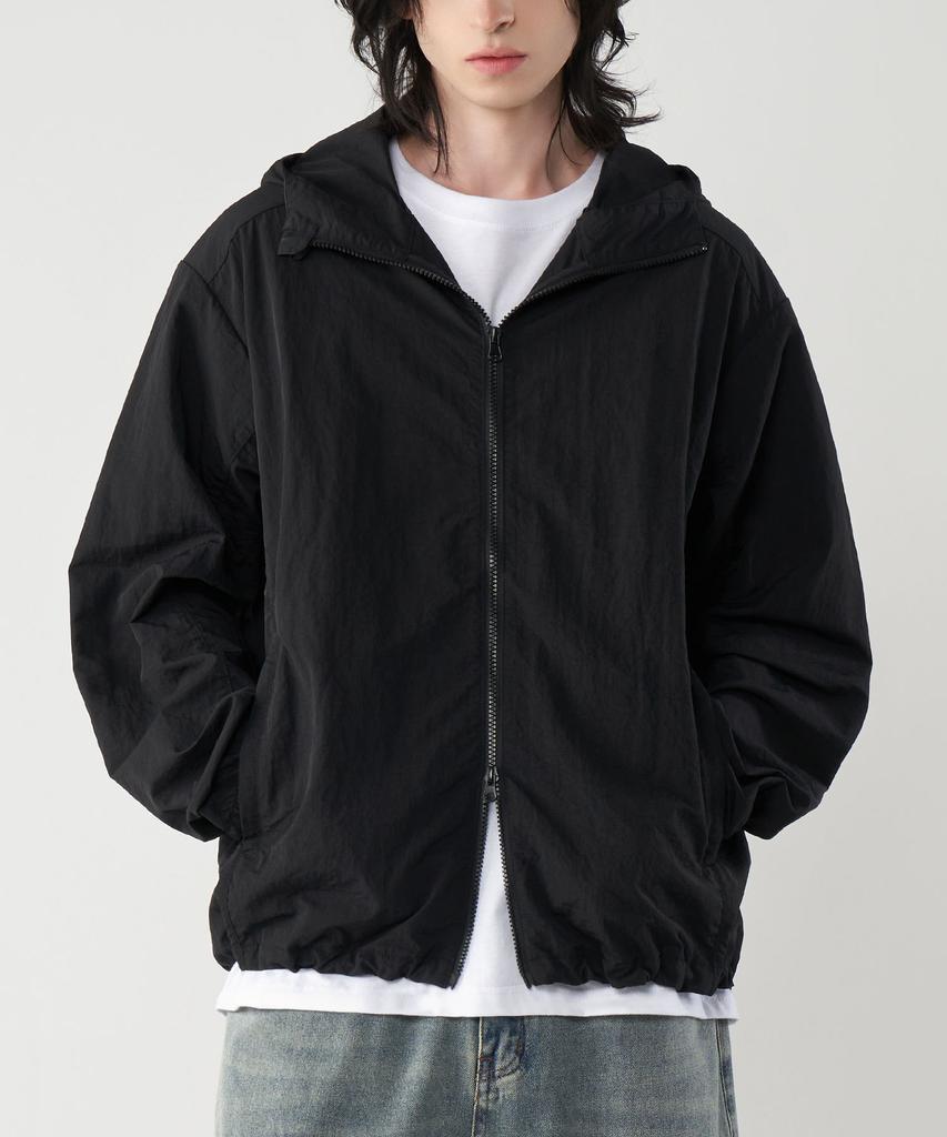 Untapped Studio 2Way Nylon Hooded Windbreaker Jacket 3 Colors