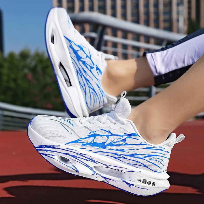Running Shoes Men Lightweight Mesh Anti-slip Wear-resistant Casual Shoes Men Lace-up Sports Breathable Walking Shoes Men