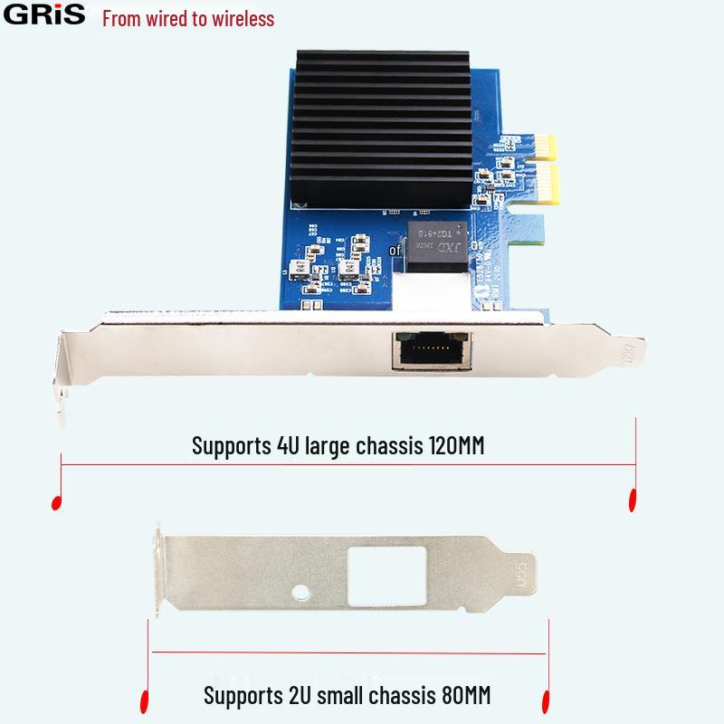 Realtek RTL8127 10 Gigabit PCI-E Network Card for Desktop Computer with RJ45