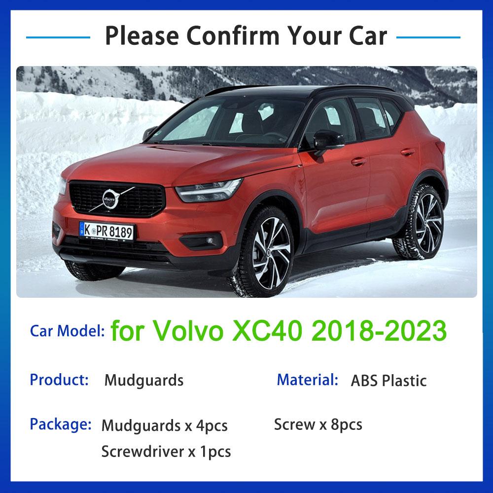 For Volvo XC40 2018    2022 2023 Mudflap Mudguard Fenders Splash Guards Front Rear Wheel 4Pcs Car Stying