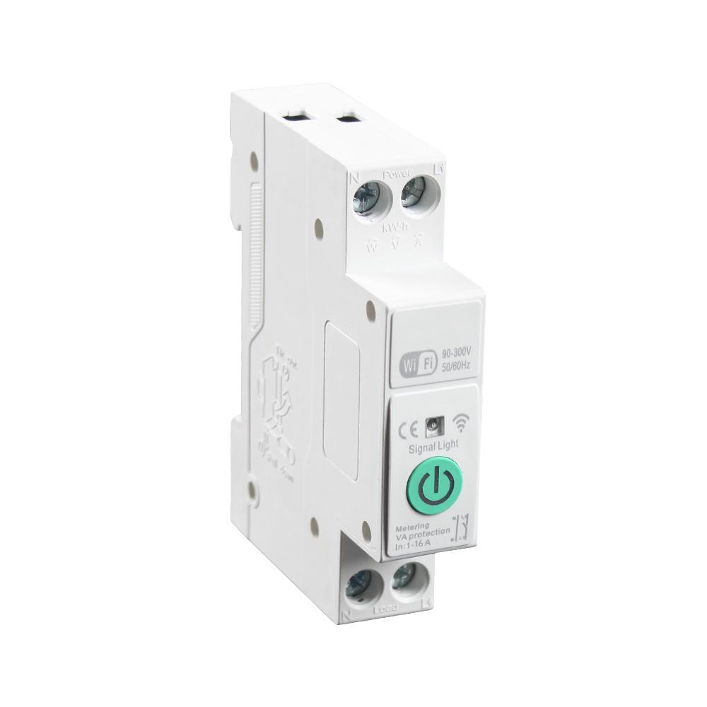 16A Smart WiFi Circuit Breaker with Remote Control, Timer, and Leakage Protection