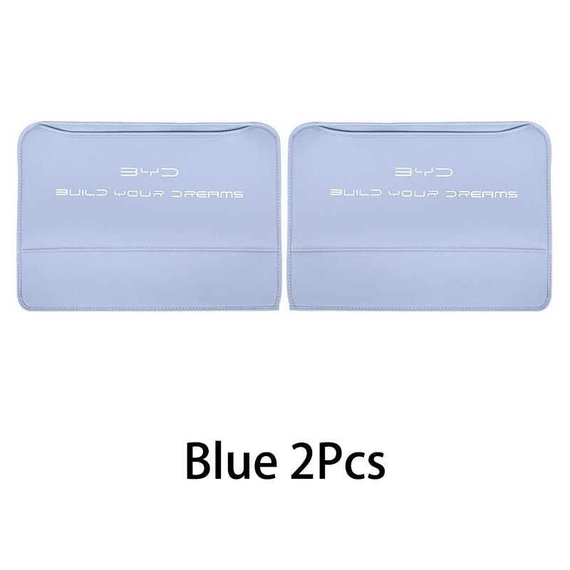For BYD Seal DMI EV Car PU Leather Anti Kick Mat Pad Car Anti-kick Protector Mats Seat Back Protector Accessories