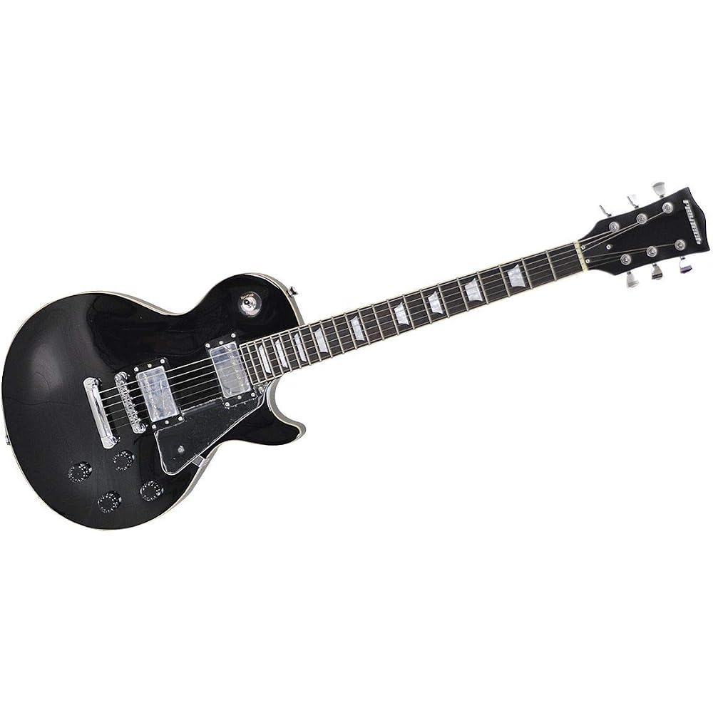 PLAYTECH LP400 Черная Электрогитара Типа Les Paul