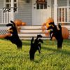 Outdoor Horror Theme Decor Skeleton Hand Garden Stake, Halloween Spooky Yard Sign, Creepy Stakes Acrylic Black Scary Decoration for Lawn Front