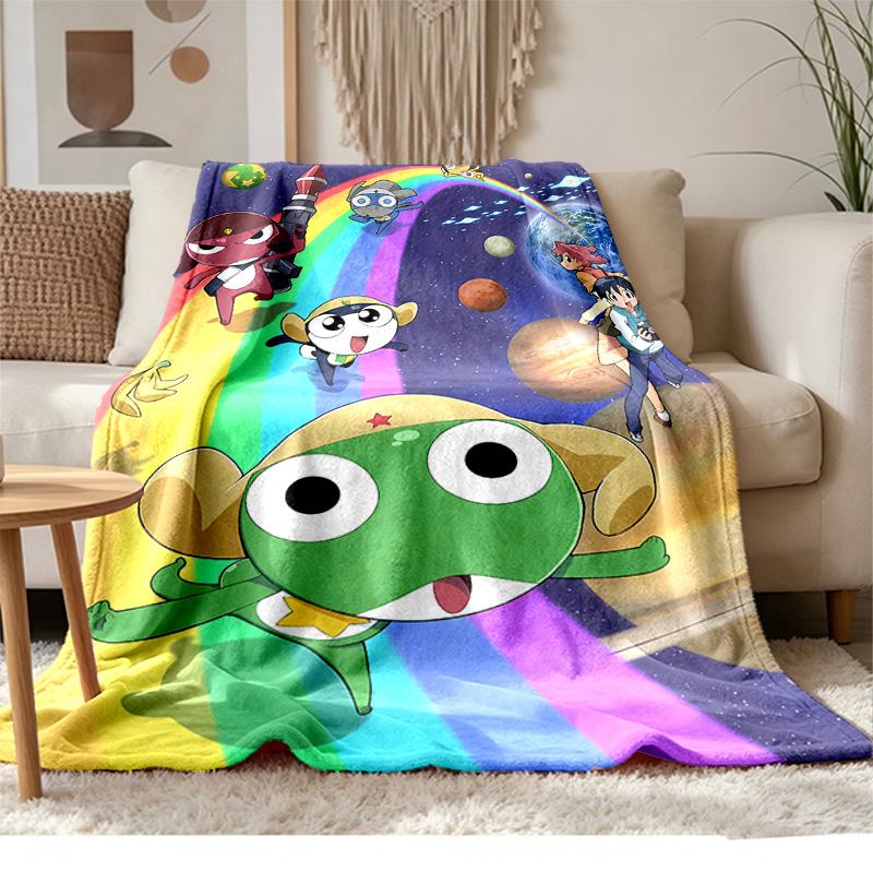 Keroro Soft and comfortable flannel Suitable for sofas living rooms outdoor camping travel and also makes a great anniversary gif