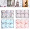 Decorative Balls Christmas Tree Hanging Baubles Set Macaron Foam Shatterproof Ornaments Portable for Home and Event Decor