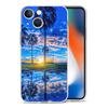 Summer Seaside Sunset Landscape Phone Case For iPhone 16 15 14 13 12 11 Pro Max Mini X XS SE 7 8 Plus 16E Shockproof Soft Cover