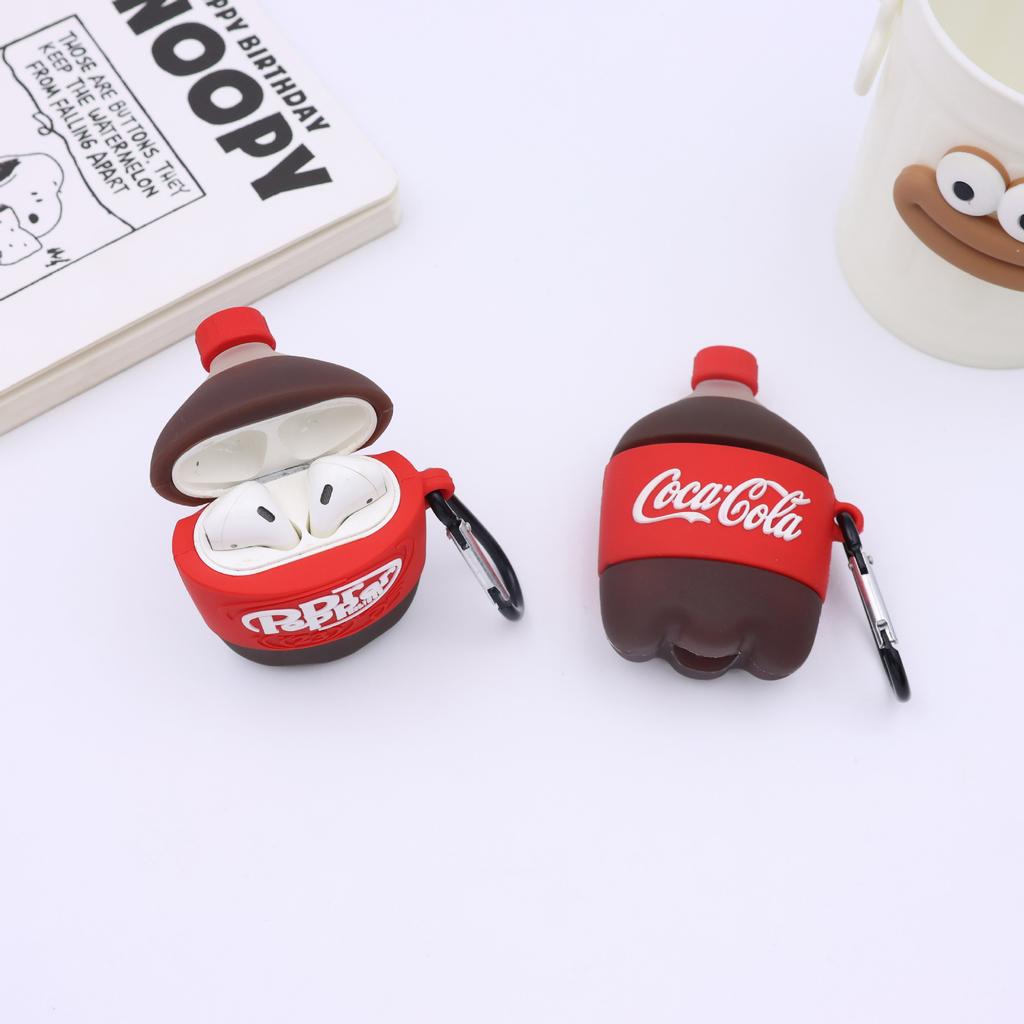 Apple AirPods 1/1/1 generation pro/1 creative beverage bottle bluetooth headset protective case anti-drop soft glue