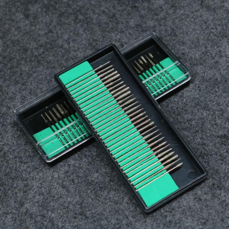 30Pcs/set Diamond Grinding Head  Metal Grinding Head Jade Wenwan Engraving Grinding Electric Grinding Machine Electric Grinding Accessories