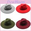 Filz-Fedora-Hut mit breiter Krempe für Herren Damen Frühling Herbst Mode