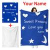 Custom Winter  Thick Flannel Blanket Soft Warm Cozy Po Blanket Customizable With Your Sweet Picture Multi Purpose
