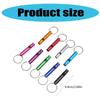12Pcs Portable Signal Whistles Outdoor Emergency Whistle with Keyring Survival Training Whistle Outdoor Pocket Tool