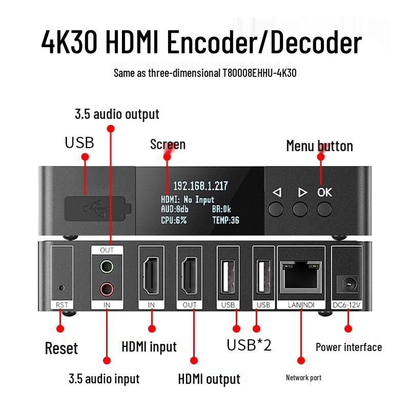 4K30 HDMI/USB Video Encoder/Decoder