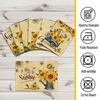 Sunflower Linen Square Spring Placemats Set of 6 Sunflower Kitchen Decor Vintage Spring Summer Sunshine Gnome Truck Table Mats
