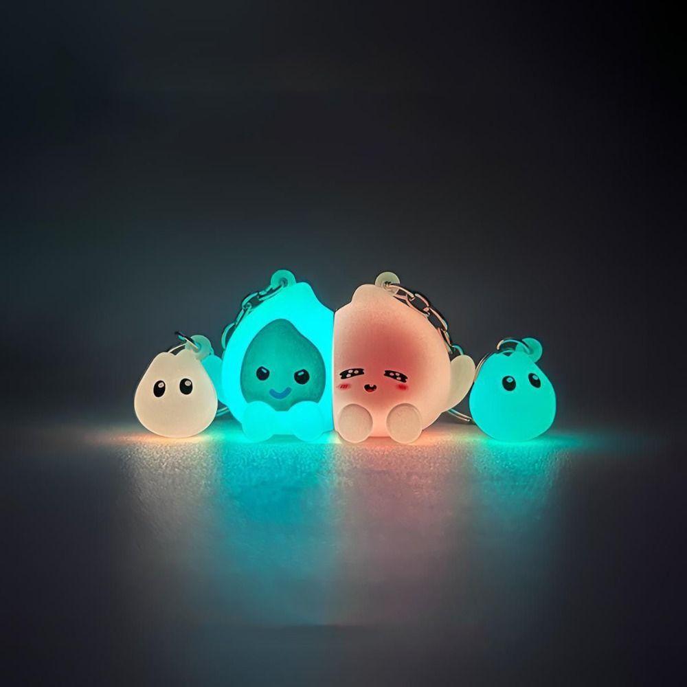 Glow-in-the-dark Magnetic Key Holder Magnetic Suction Bag Pendant Funny Key Ring Rack Gift Giving