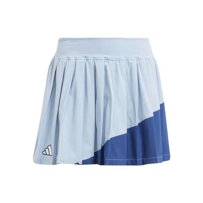 Patchwork Letter Print Short Casual Skirt Women Bottoms Blue II8051