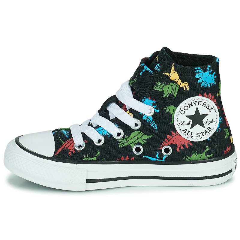 Converse Chuck Taylor All Star Shock Absorbing Durable High Top Canvas Shoes Kids Sneakers Black Green A01666C