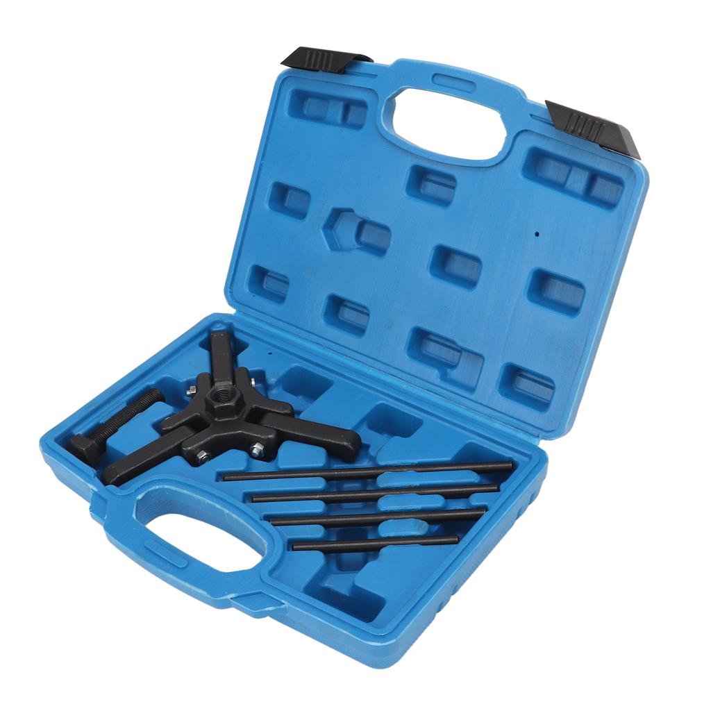 6pcs Harmonic Balancer Puller Set Carbon Steel Black Oxide Finish Damper Pulley Puller Kit