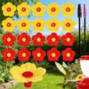 Set Of 20 Colorful Colored Hummingbird Feeder Flower Attachments Replacement Suitable for Most Feeders Bird Feeding