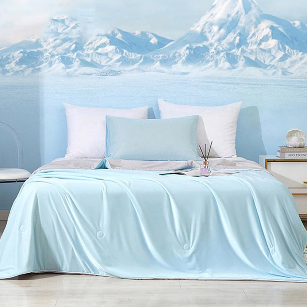 Cooling Blanket Solid Color Air Condition Comforter Breathable Double Sided Sofa Cool Blanket High Quality Summer Ice Quilt