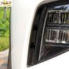 Carbon Fiber Black Front Fog Light Lamp Cover Trim Fits For Hyundai Tucson