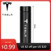 Bilklistermärke Tesla Bil 500 ml Rostfritt Stål Termosflaska Termosmugg Temperaturdisplay Vakuumkolvar För Tesla Modell Y 3 S X