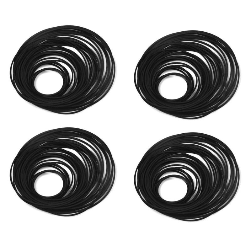 120Pcs High Elasticity Rubber Belts Universal 26 120mm for Cassette Tape Machine Repair Assorted 1mm Thickness