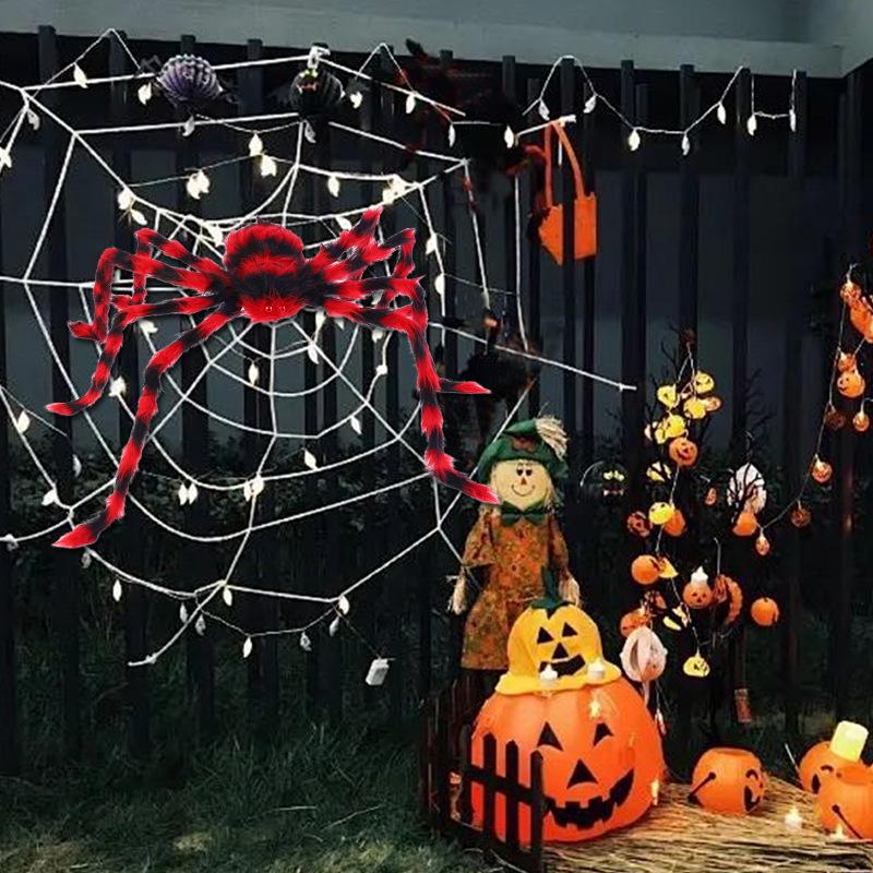 Light-Up Halloween Spider Pendant for Party Decoration