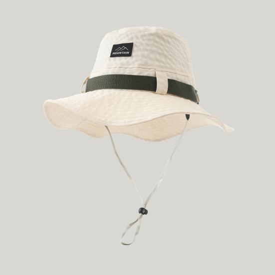 Fisherman Hat for Men, UV Protection Wide Brim Summer Hat, Outdoor Sun Hat with Adjustable Windproof Rope for Hiking Fishing Cycling Sunshade