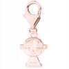 Gold Plated Pendant With Girl Child Daughter Woman Family Silver 925