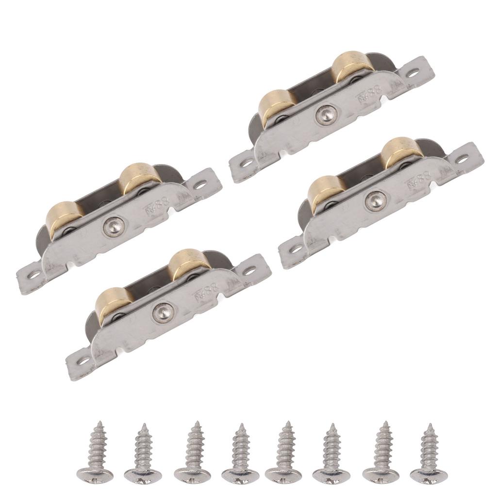 4 Sady Koleček pro Posuvné Terasy Náhradní Kolečková Sestava pro Posuvné Dveře Ložisko typu 88 pro Domov