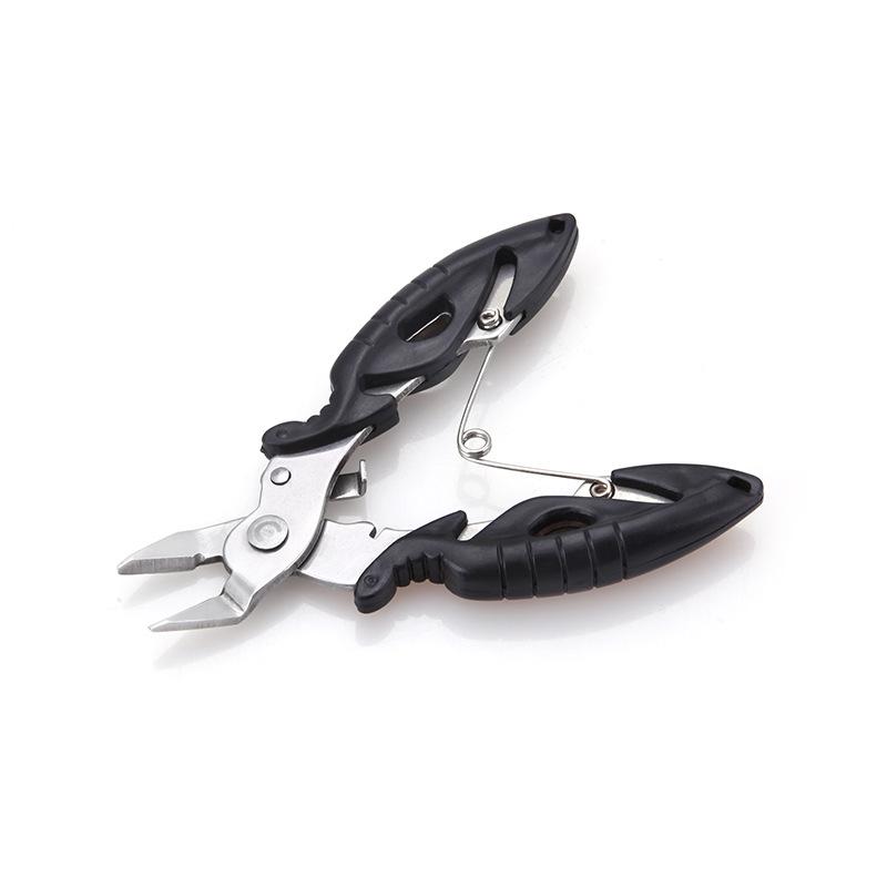 

Нержавеющая сталь многофункциональный резак для лески и приманки, режущий инструмент, черные заостренные ножницы для рыбы высокой мощности чёрный