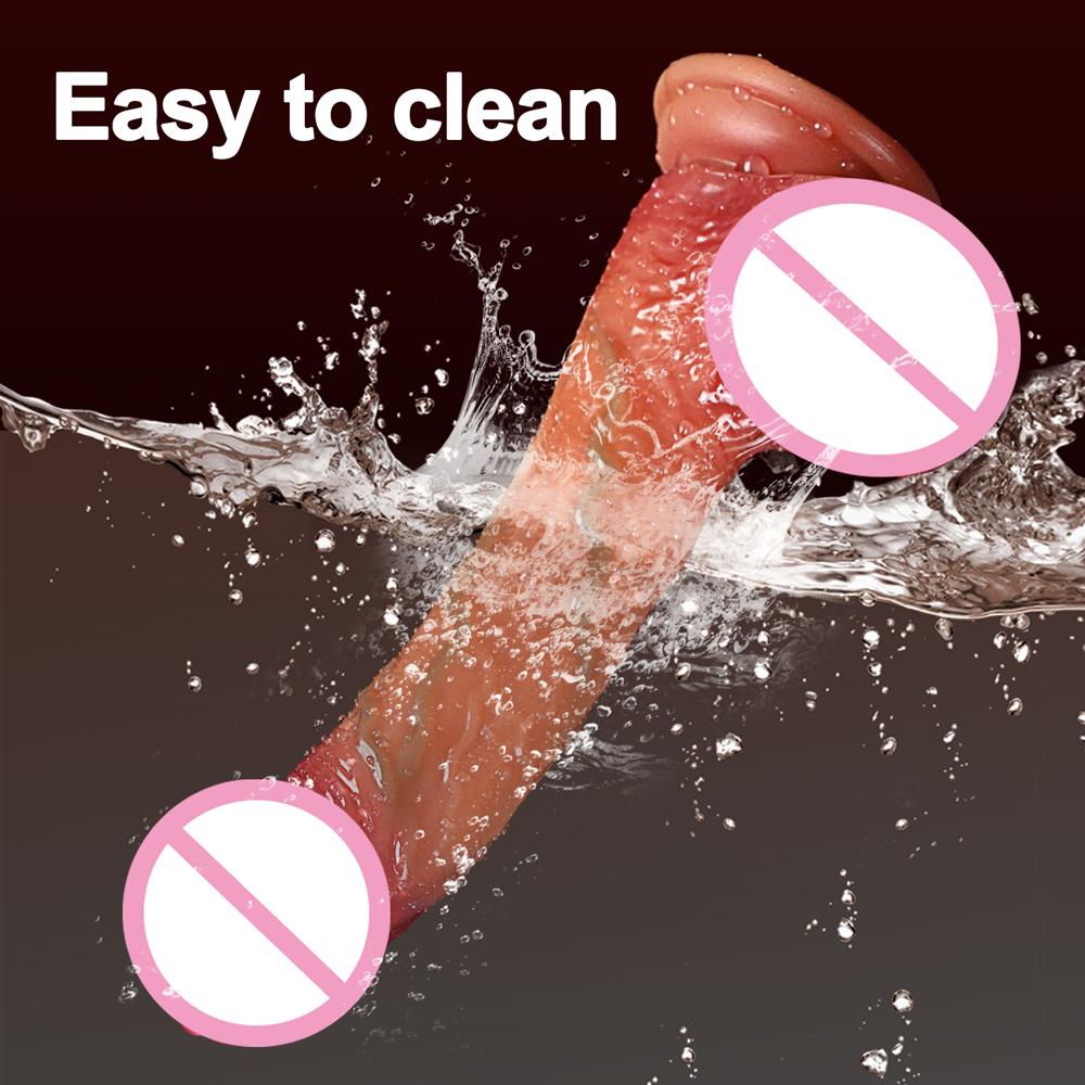 Thrusting Dildo Vibrator Remote Control Realistic Fake Dick Vagina G-Spot Stimulator with Suction Cup Handfree Sex Toy for Women