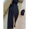 Zose Premium Black Casual Trousers