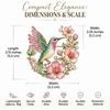 Colorful Design Hummingbird Blossom Brooch Metal Material Bird Brooch Chest Pin  For Handbags