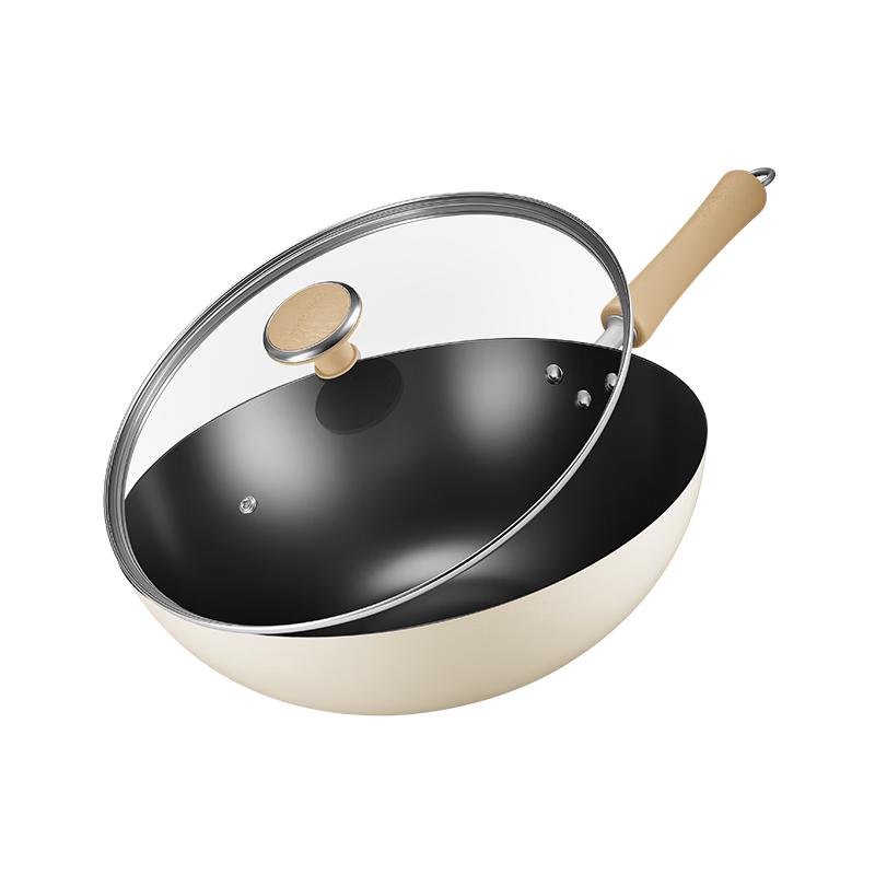 Supor Rust-Proof Fine Iron Non-Stick Stir-Fry Wok
