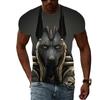 Summer New anubis graphic t shirts For Men Fashion Personality Popular patterns Casual Print T-shirts Trend Hip Hop t-shirt
