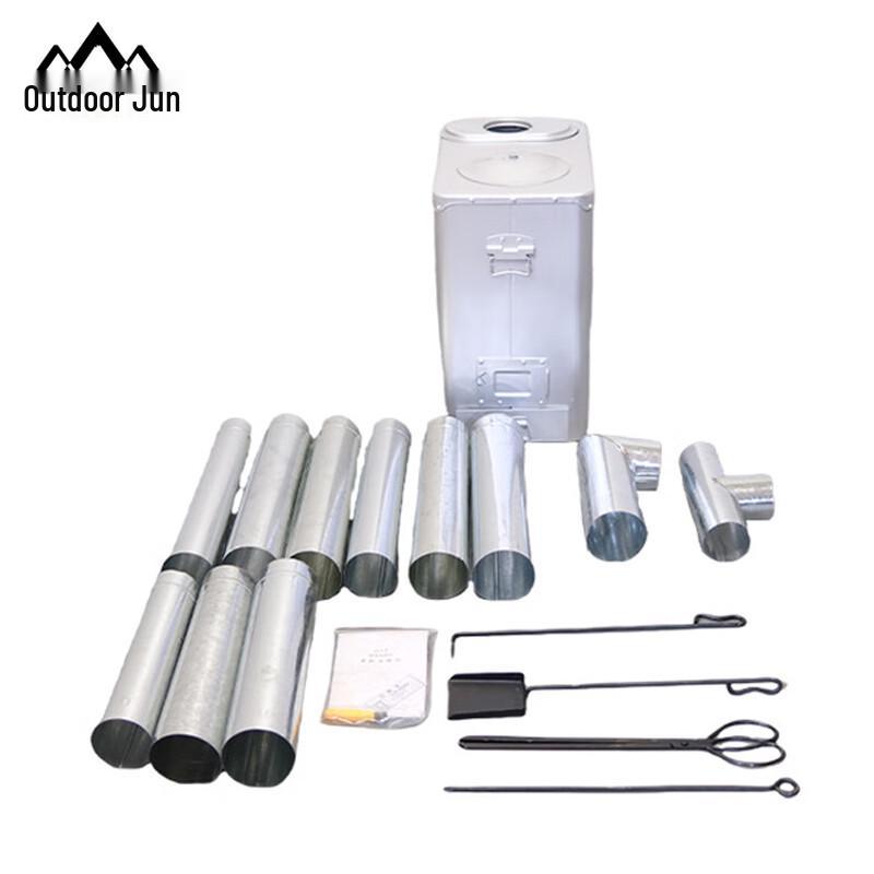 Уличный походный палаточный обогреватель на дровах и угле