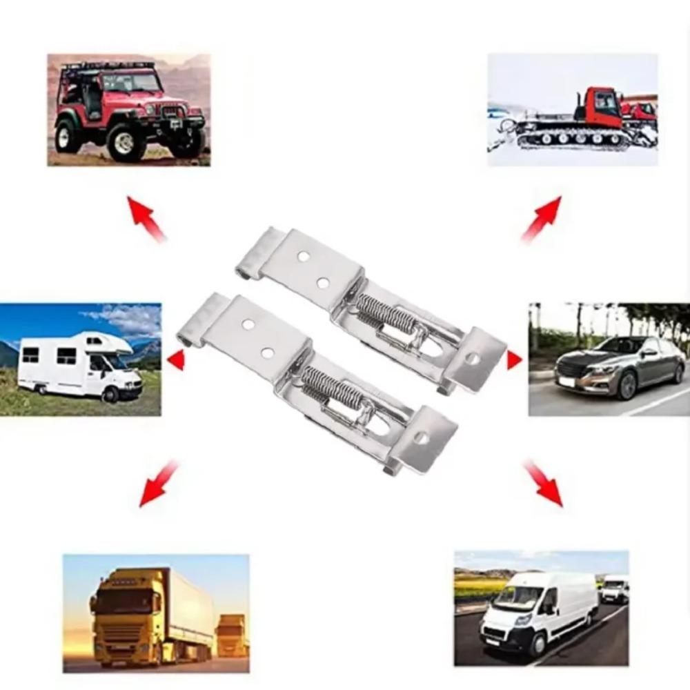 Stainless Steel Trailer License Plate Holder Camping RV License Plate Cover Holder Car Frame Bracket Fixture Car Accessories License Plate Covers