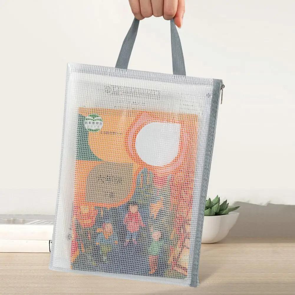 Waterproof Large Capacity Lightweight Book Storage Bag with Handles - Portable Organizer for Books Documents and Essentials