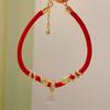New Chinese Style Natal Year of the Snake Woven Red Rope Bracelet Guochao Retro Couple New Year Bracelet Personalized Creative Jewelry