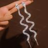 Long Snake-Shaped Tassel Earrings, Jewelry for Women