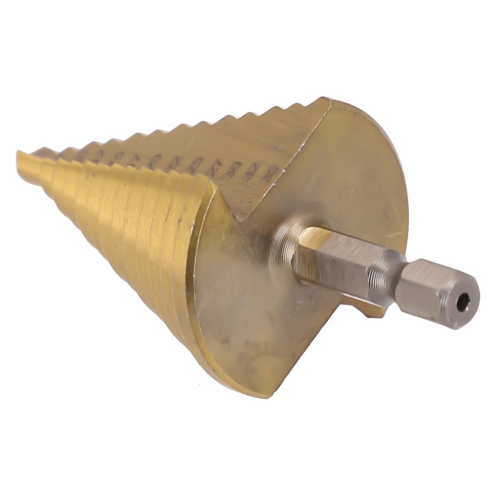 5-35MM=HSS=Core=Step=Drill Bit 13 Steps Multiple Hole Cone Drill Bits Straight Groove Titanium Coated Hole Cutter For Wood Metal