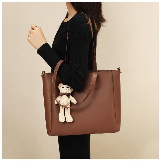 2025 Autumn and Winter New Large Capacity Handbag Genuine Leather Fashionable High-end Single Shoulder Crossbody Bag