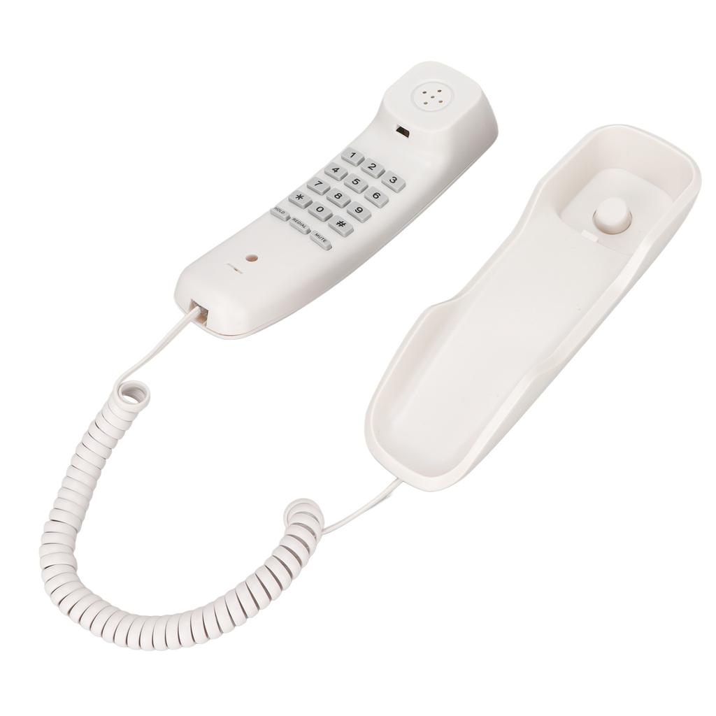 KXT1043   Phone Multifunctional Energy Saving Retro Hotel Wall Phone with Buttons for   Hotel Home(Black )